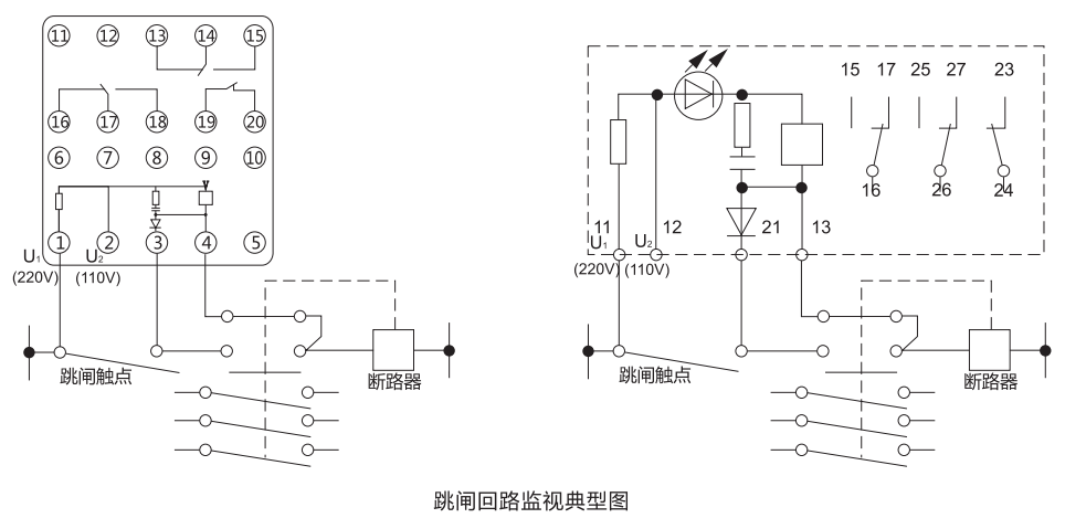 ZJS-31跳閘回路監(jiān)視繼電器工作原理 ZJS-31跳閘回路監(jiān)視繼電器工作原理